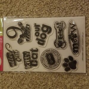Pet themed stamp set.
